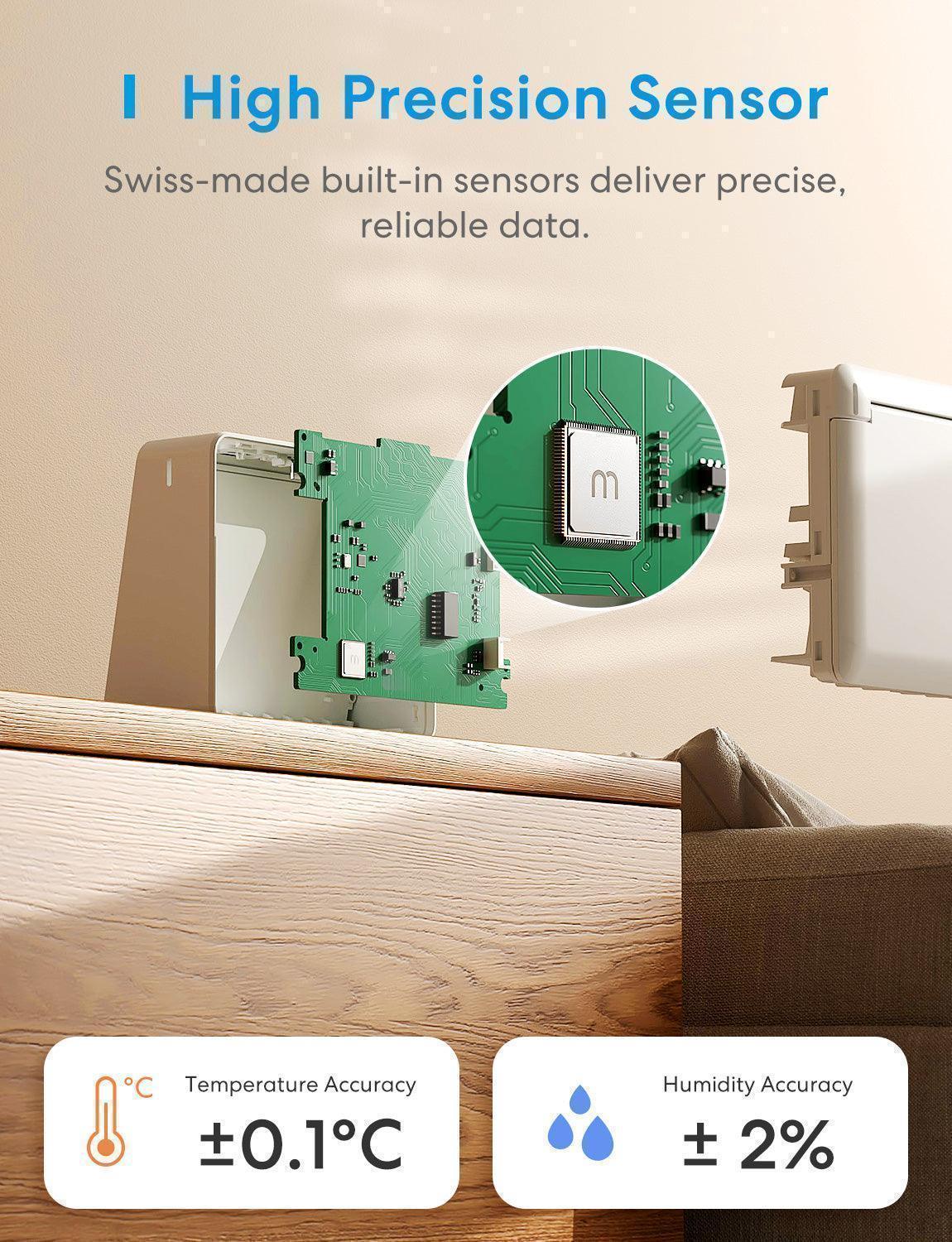 Meross Smart Temperature and Humidity Sensor Kit, MS130H