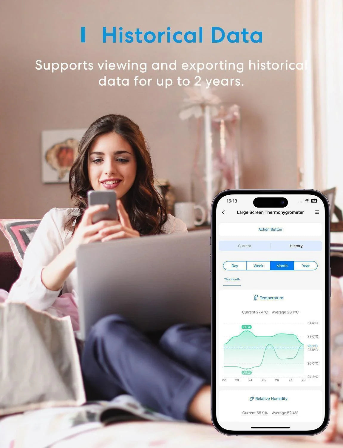 Meross Smart Temperature and Humidity Sensor Kit, MS130H