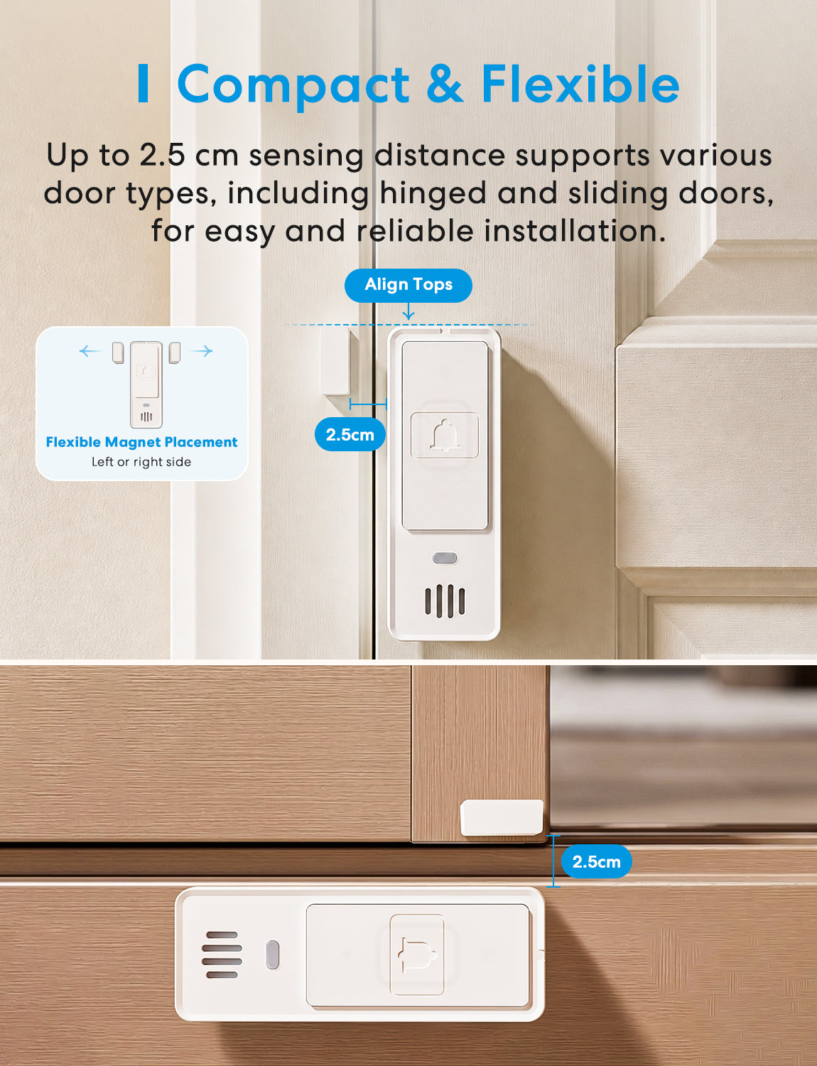 Meross Smart Multi-Function Door Sensor Kit, MS220H