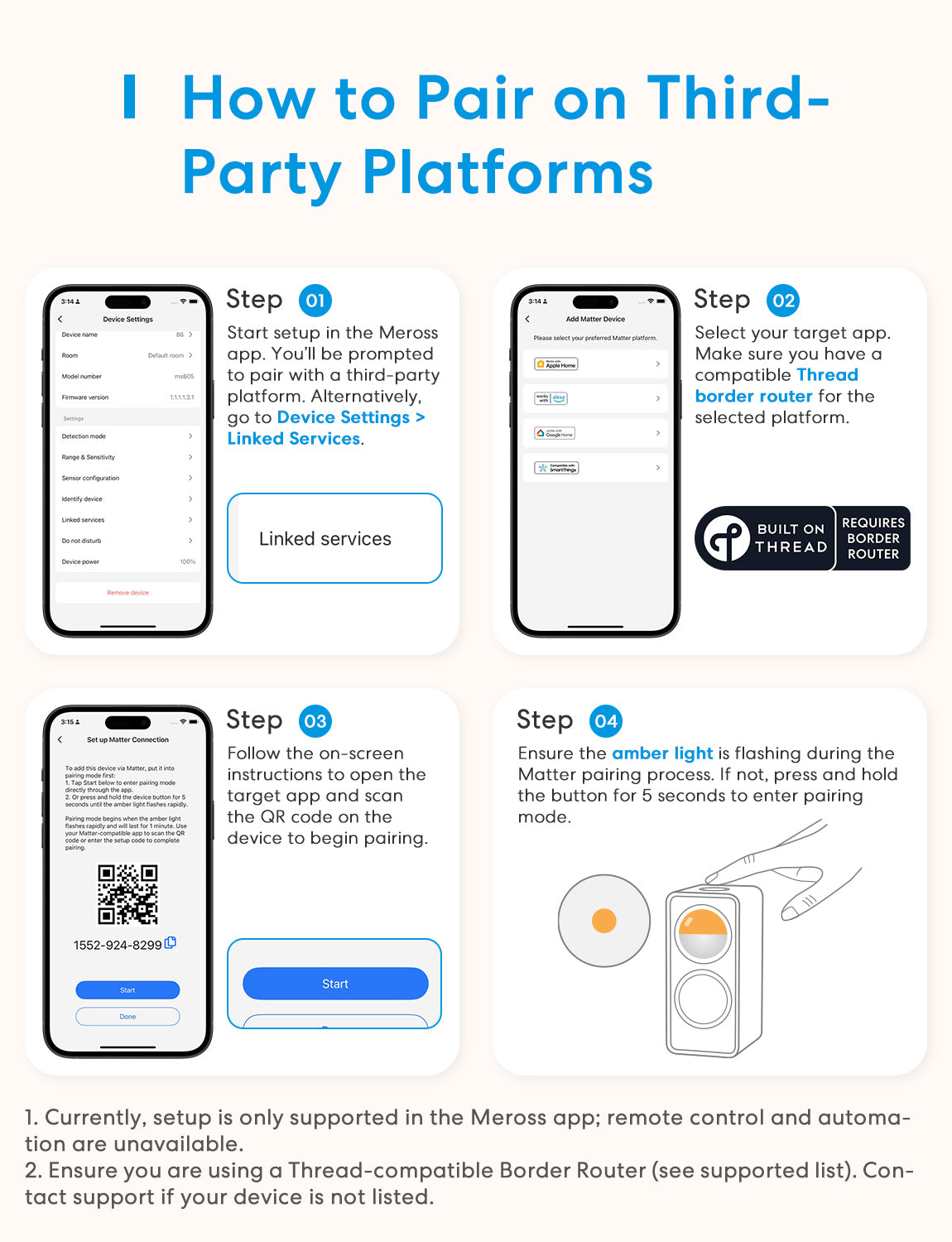 New Meross Thread Smart Presence Sensor, MS605