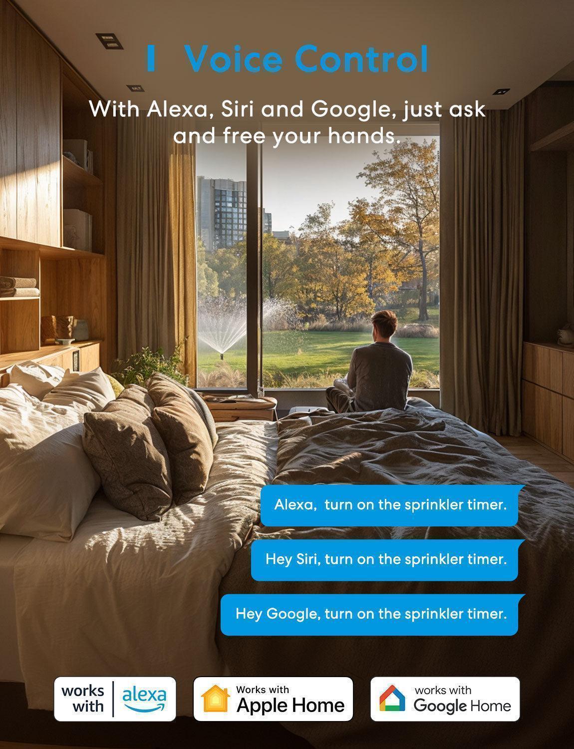 Meross Smart Sprinkler Timer Kit, MST100HHK(US Version)