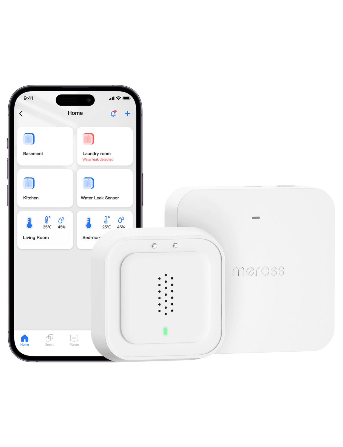 Meross Smart Water Leak Sensor Kit, MS405HHK