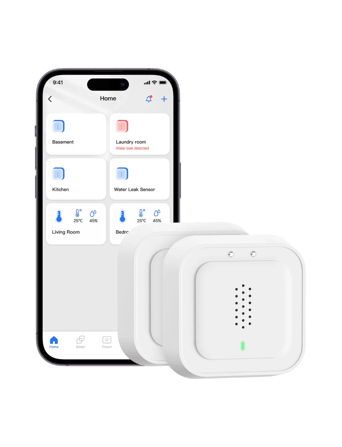 Meross Smart Water Leak Sensor Kit, MS405HHK