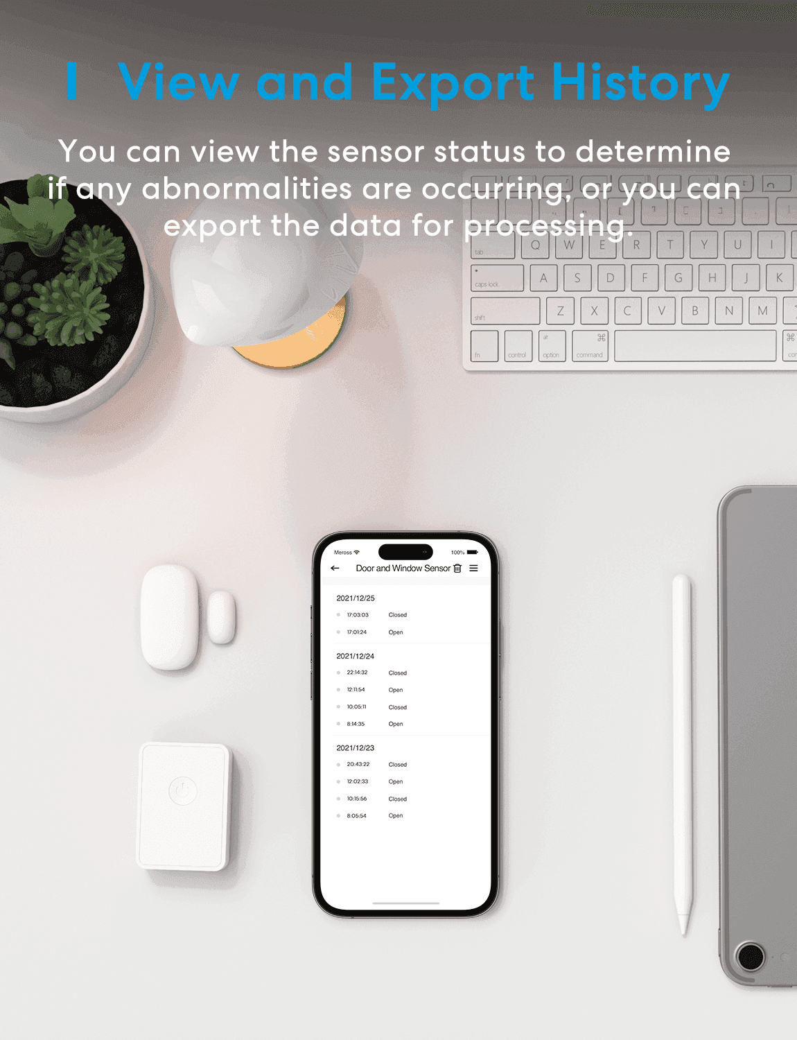 Meross Smart Door and Window Sensor Kit, MS200HK