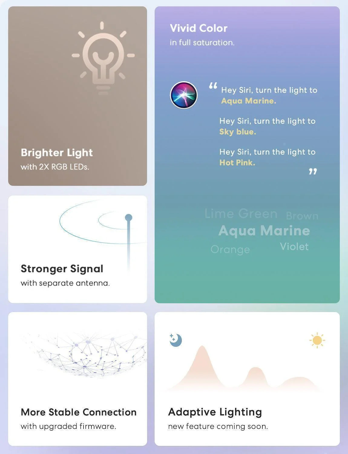 Meross Smart LED Light Bulb Pro, MSL120HK, 2 Pack(E26/E27 Base)