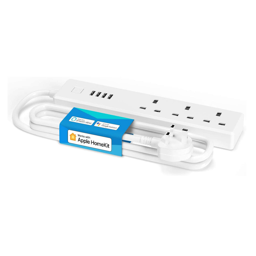 Meross Smart Power Strip Compatible with Apple HomeKit, Siri, Alexa, Google Home and SmartThings, WiFi Surge Protector with 4 AC Outlets, 4 USB