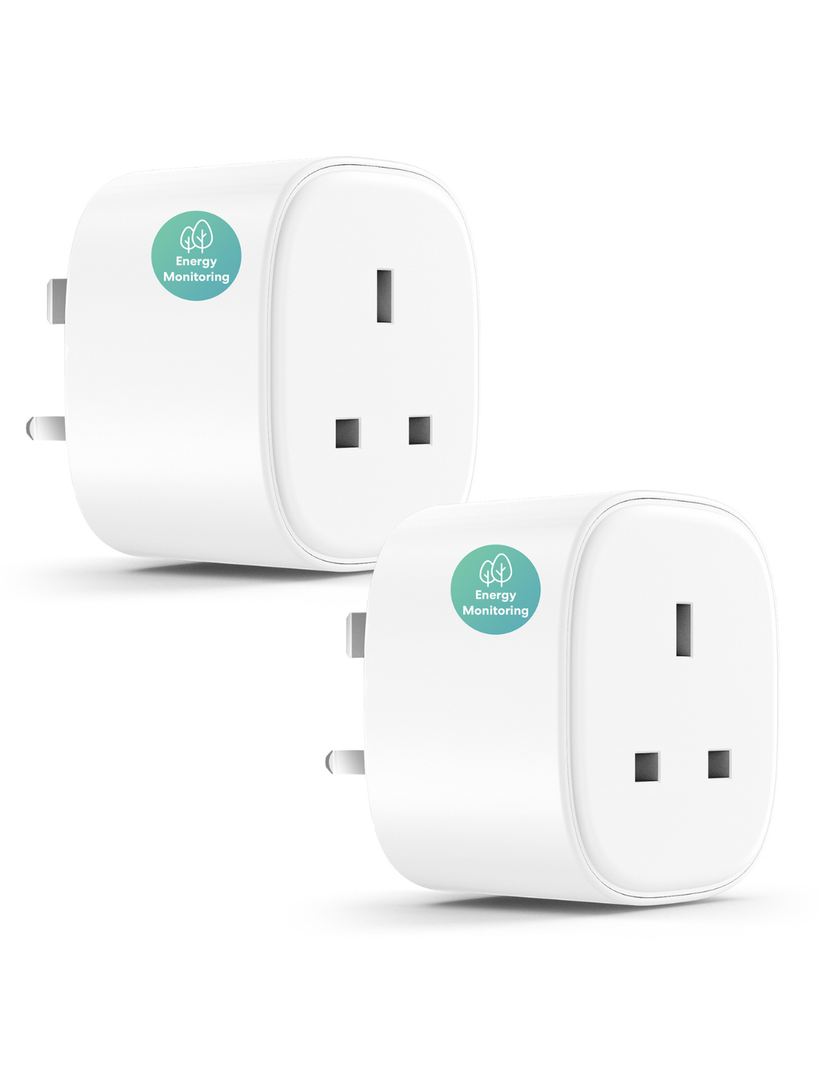 Meross Smart Wi-Fi Plug with Energy Monitor, MSS310, 2 Pack (UK Version)