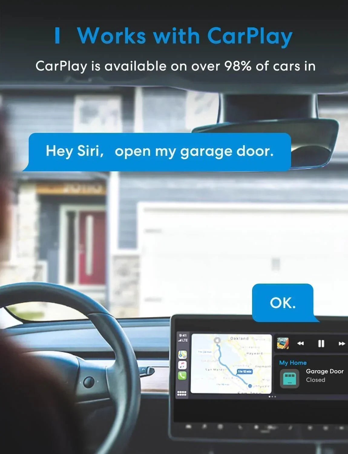 Meross Smart Garage Door Opener, MSG150