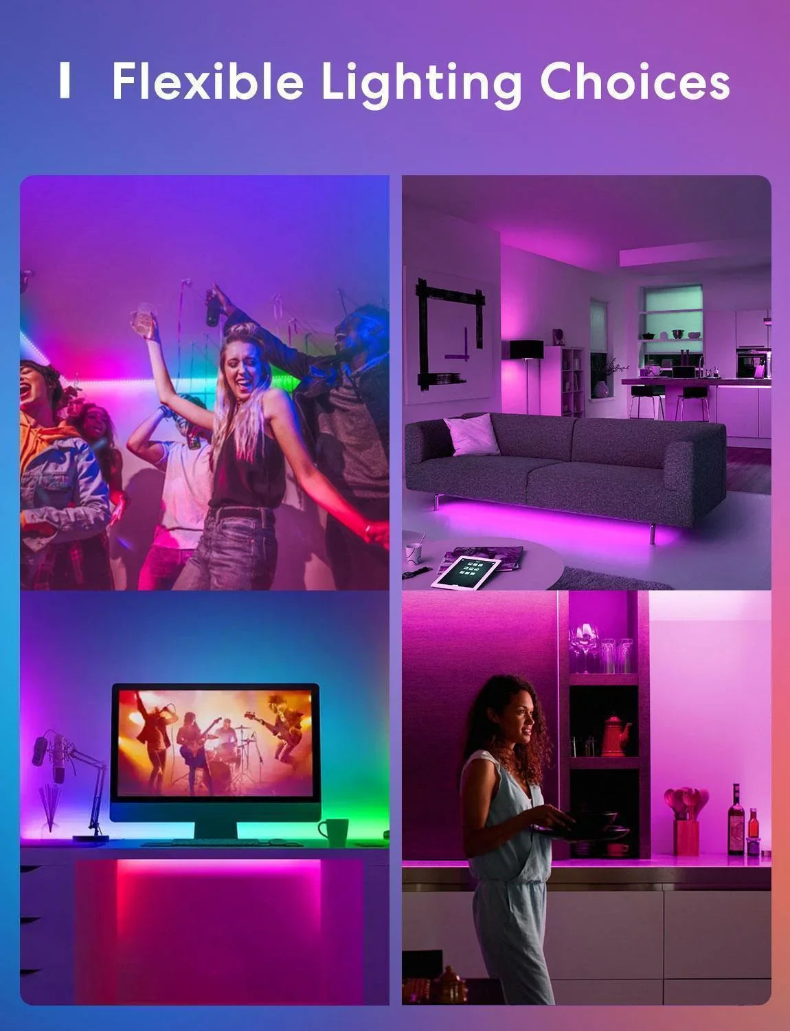 Meross RGB Smart LED Light Strip, MSL320HK(US/AU)