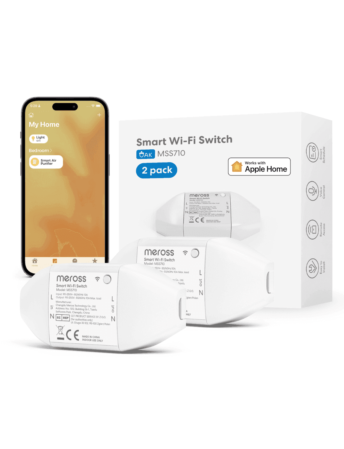 Meross Smart Wi-Fi DIY Switch, MSS710HK