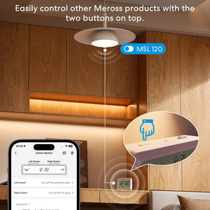 Meross Matter Smart Temperature and Humidity Sensor, MS130