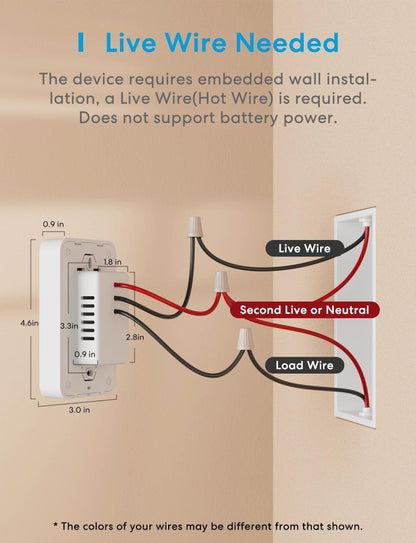 Meross Smart Thermostat for Electric Heating System, MTS200HK (US/CA Version)