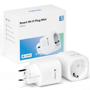 Meross Matter Smart Wi-Fi Plug with Energy Monitor, MSS315 (EU Version), 2 Pack