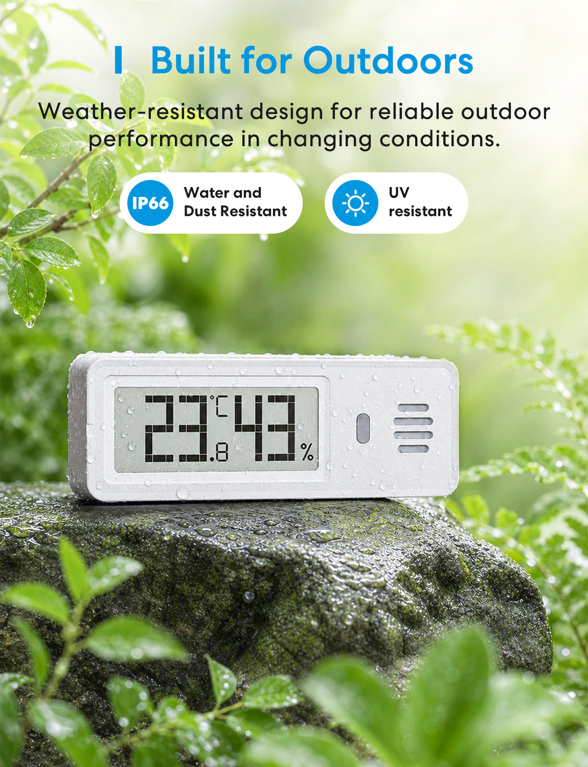 Meross Smart Multi-Function Hygrometer & Thermometer Kit, MS120H