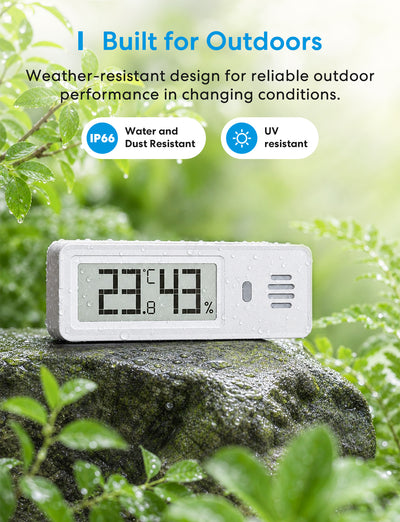 Meross Smart Multi-Function Hygrometer & Thermometer Kit, MS120H