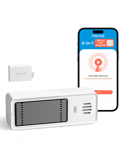 Meross Smart Multi-Function Water Leak Sensor Kit, MS420H