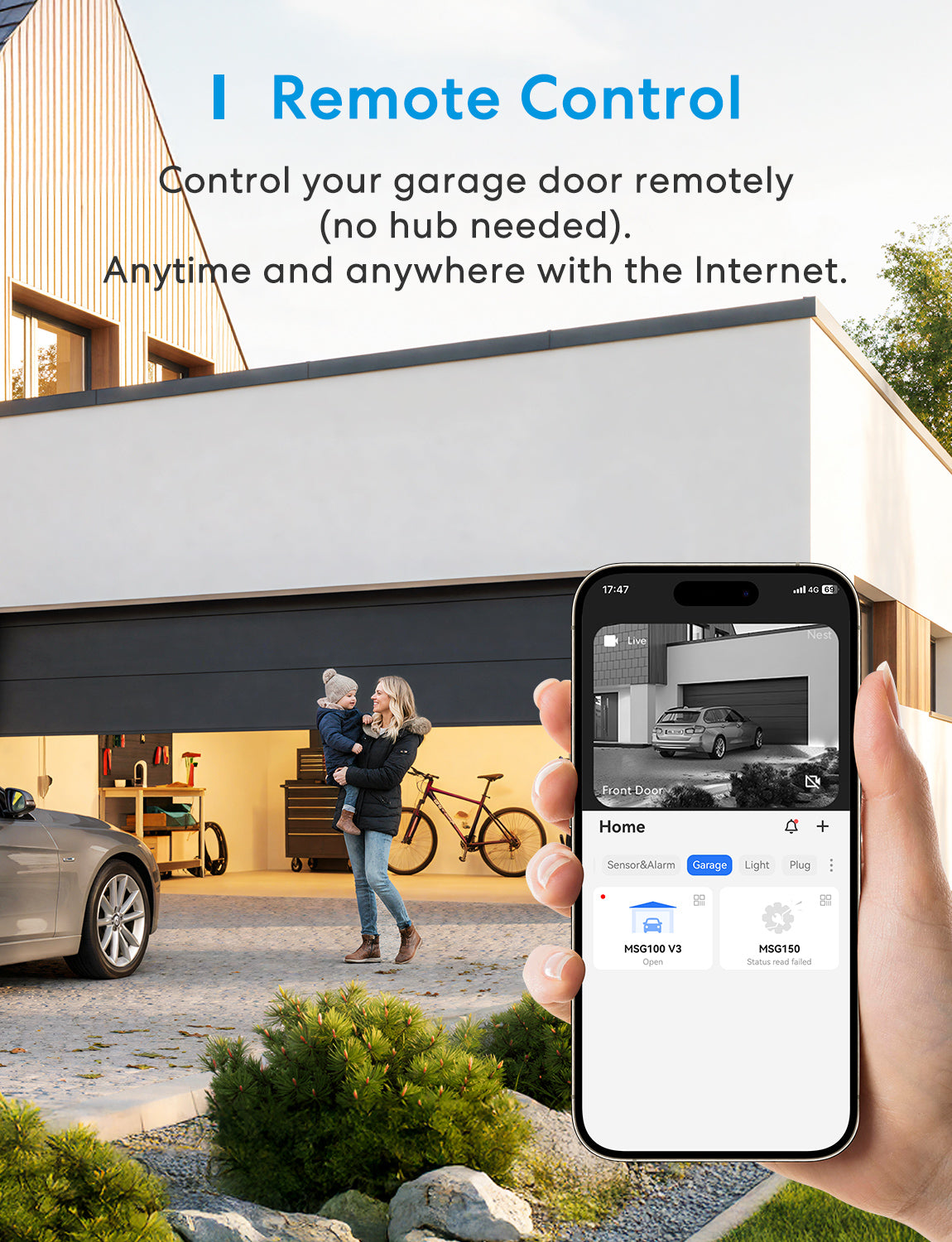 Meross Smart Garage Door Opener, MSG100