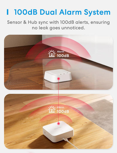 Meross Smart Water Leak Sensor Kit, MS405HHK