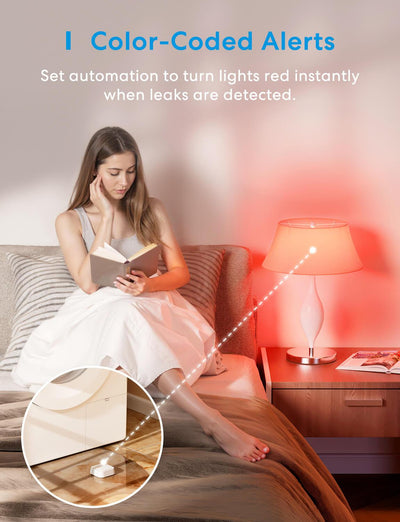 Meross Smart Water Leak Sensor Kit, MS405HHK