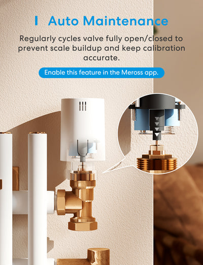 Meross Thread Smart Thermostat Valve, MTS155