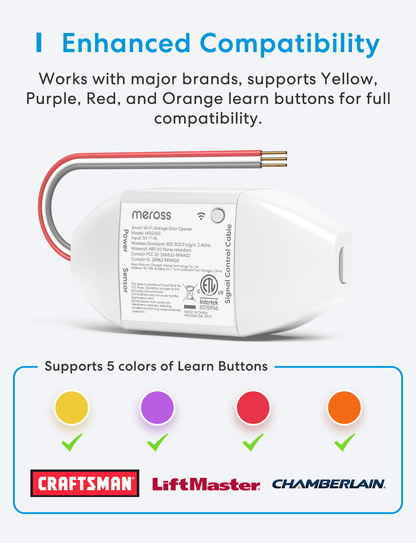 Meross Smart Garage Door Opener, MSG150