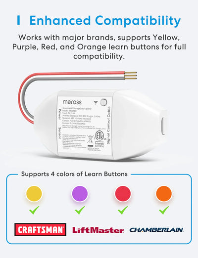 Meross Smart Garage Door Opener, MSG150