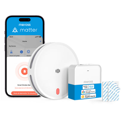 Meross Smart Smoke Alarm Kit, MA151H