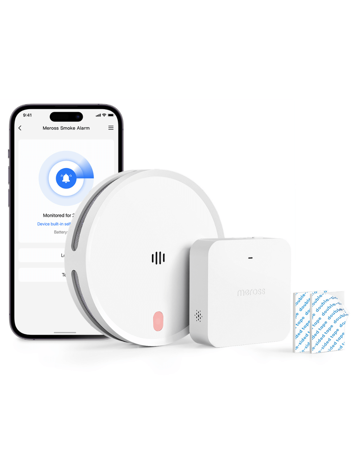 Meross Smart Smoke Alarm Kit, MA151H