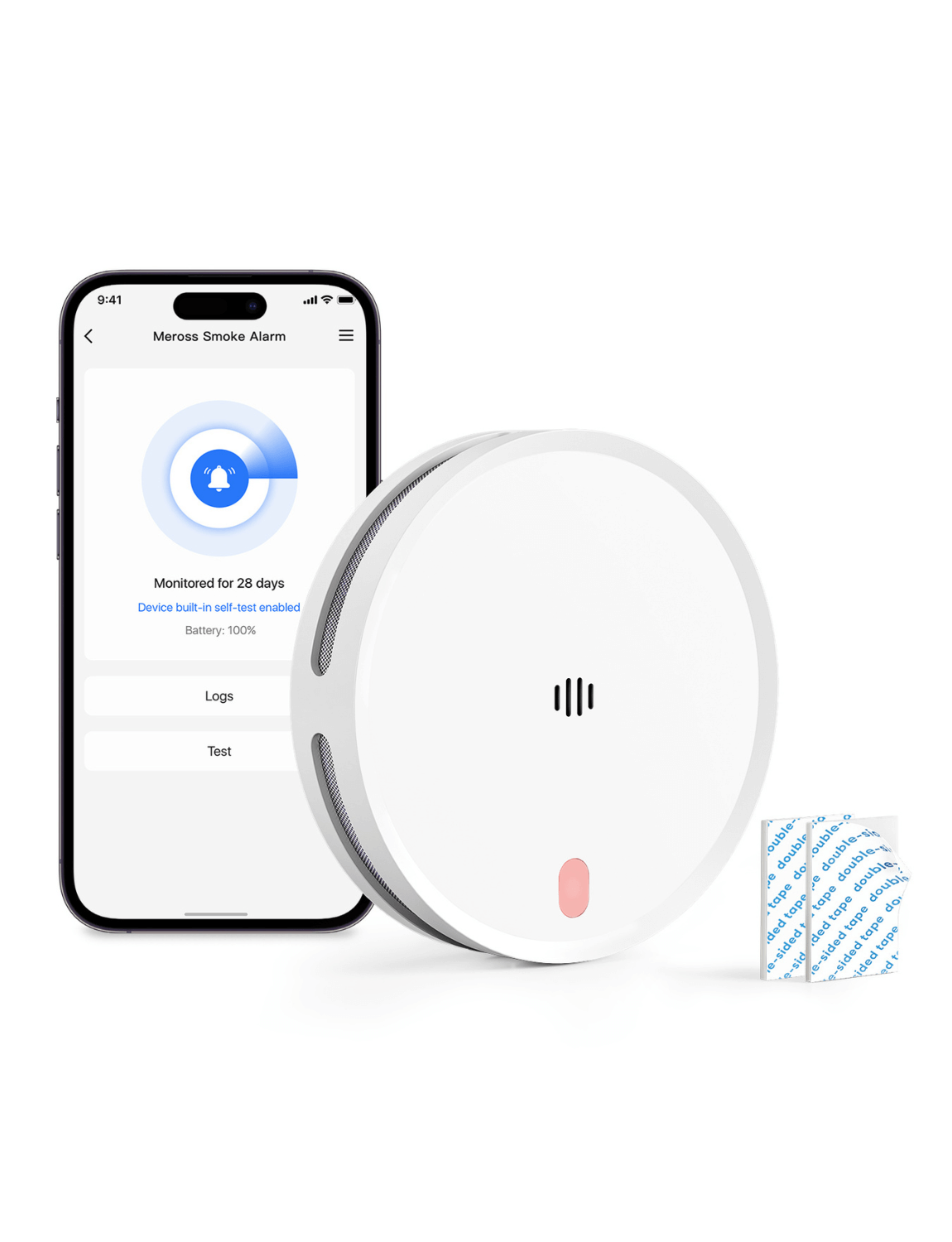 Meross Smart Smoke Alarm Kit, MA151H
