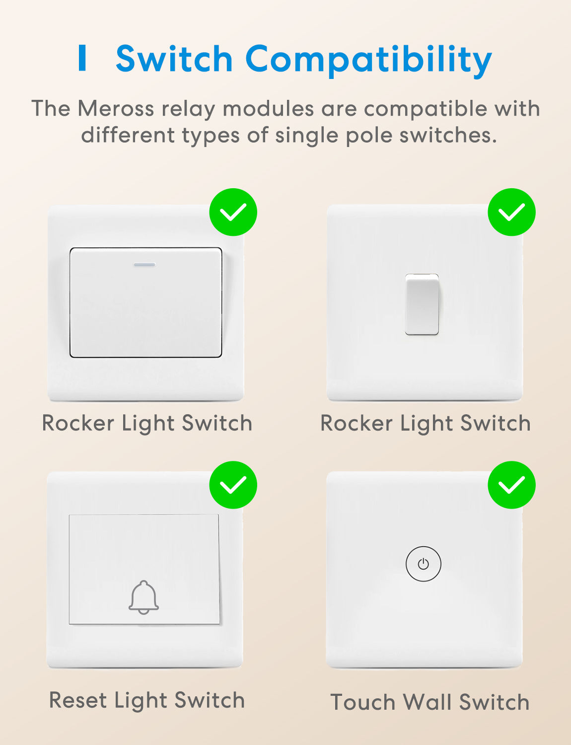 Meross Matter Smart in-Wall Switch, MSS815MA