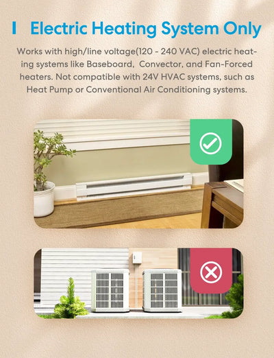 Meross Matter Smart Thermostat for Electric Heating System, MTS215MA