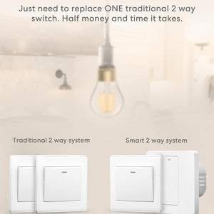 Meross Smart Two Way Light Switch, MSS550XHK (EU/UK Version)