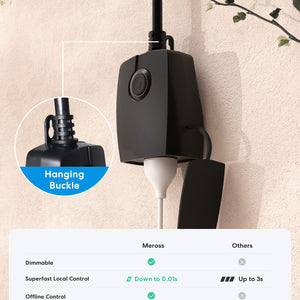 Meross Smart Outdoor Dimmer Plug, MPD100HK (US/CA-Version) 