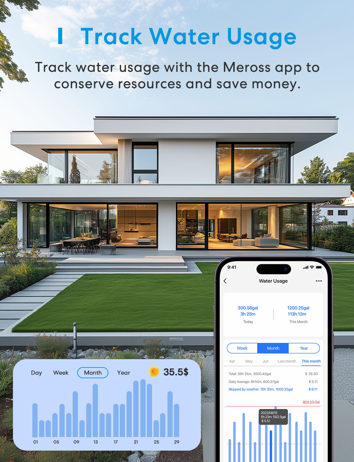 Meross Smart Sprinkler Timer, MST100(US Version)