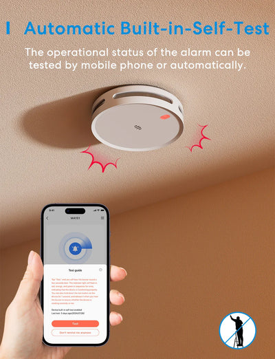 Meross Smart Smoke Alarm Kit, MA151H