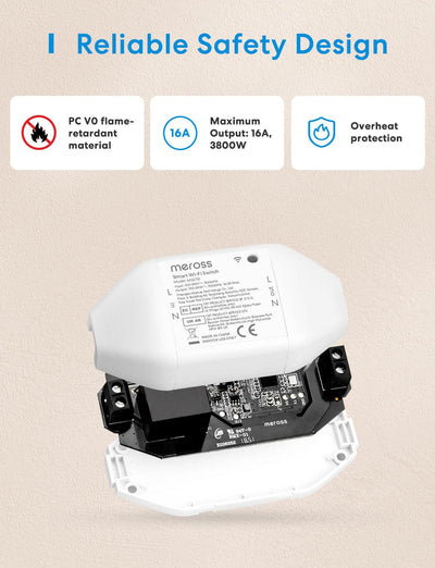 Meross Matter Smart DIY Switch with Energy Monitor, MSS715MA