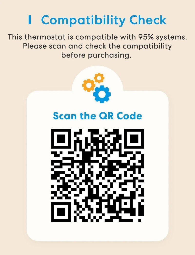 Meross Matter Smart Thermostat for Cooling and Heating System, MTS300M ...