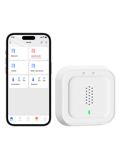 Meross New Smart Water Leak Sensor Kit, MS405HHK