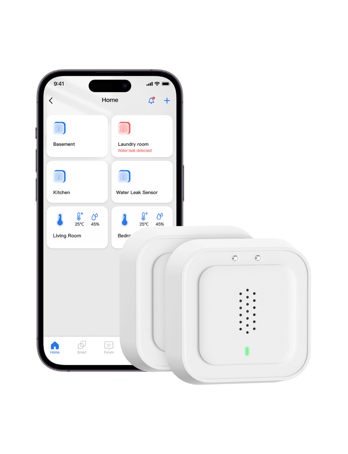 Meross New Smart Water Leak Sensor Kit, MS405HHK