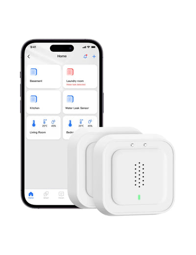 Meross Smart Water Leak Sensor Kit, MS405HHK