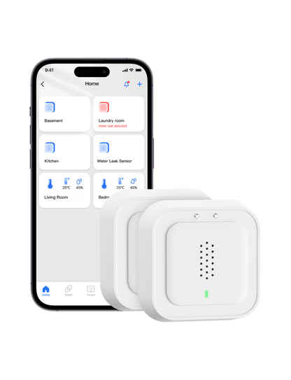 Meross New Smart Water Leak Sensor Kit, MS405HHK