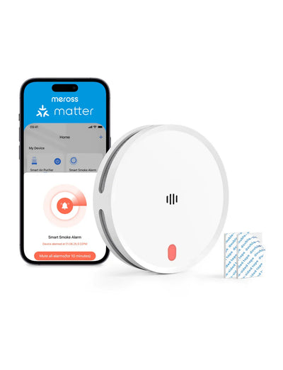 Meross Smart Smoke Alarm Kit, MA151H