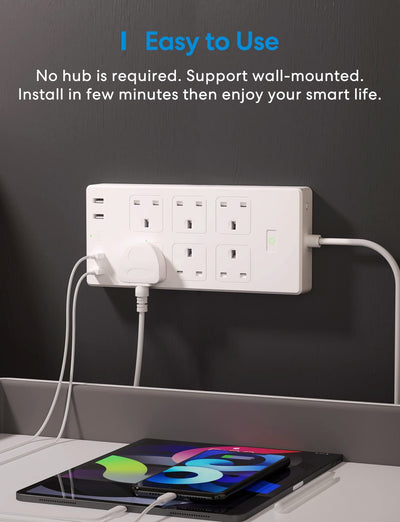 Meross Smart Power Strip, MSS426(UK Version)
