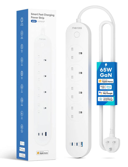 Smart Fast Charging Power Strip, MSP843P (UK Version)