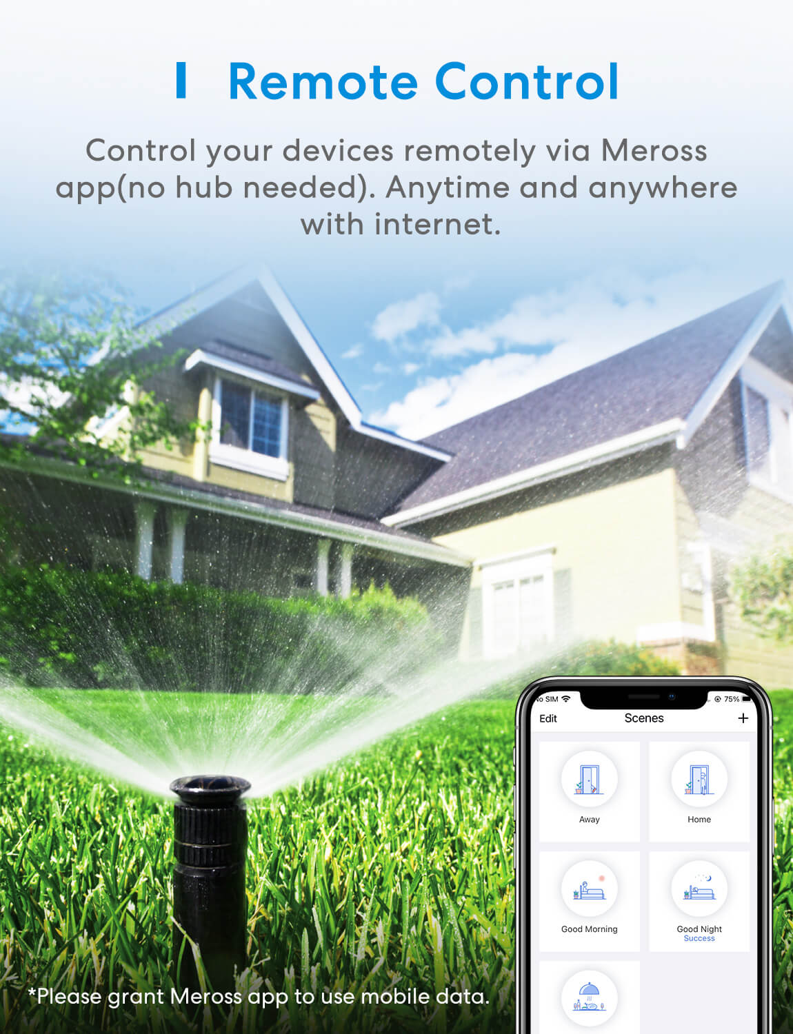 Meross Outdoor Smart Plug, Wi-Fi Outlet with 2 Grounded Outlets