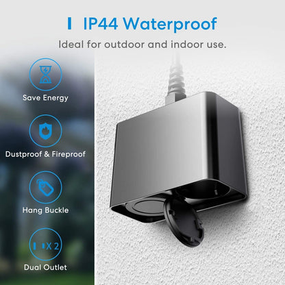 Meross Outdoor Smart Plug, MSS620SHK (EU Version)