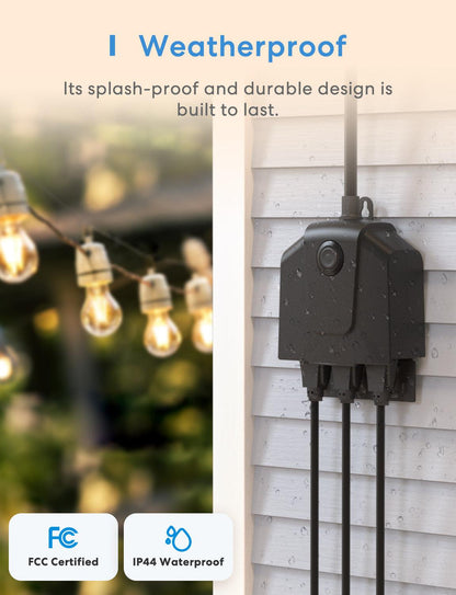 Meross Smart Outdoor Smart Plug, MSS630HK (US/CA Version)