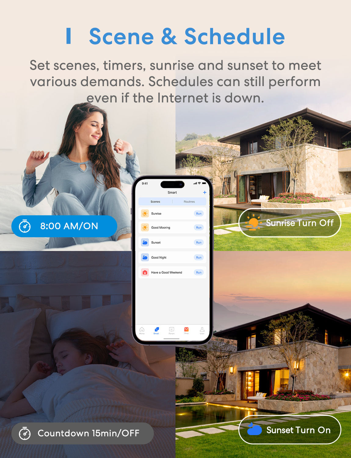 Meross Smart Light Switch Supports Apple HomeKit, Siri, Alexa, Google Assistant & SmartThings, 2.4GHz WiFi Light Switch, Neutral Wire Required