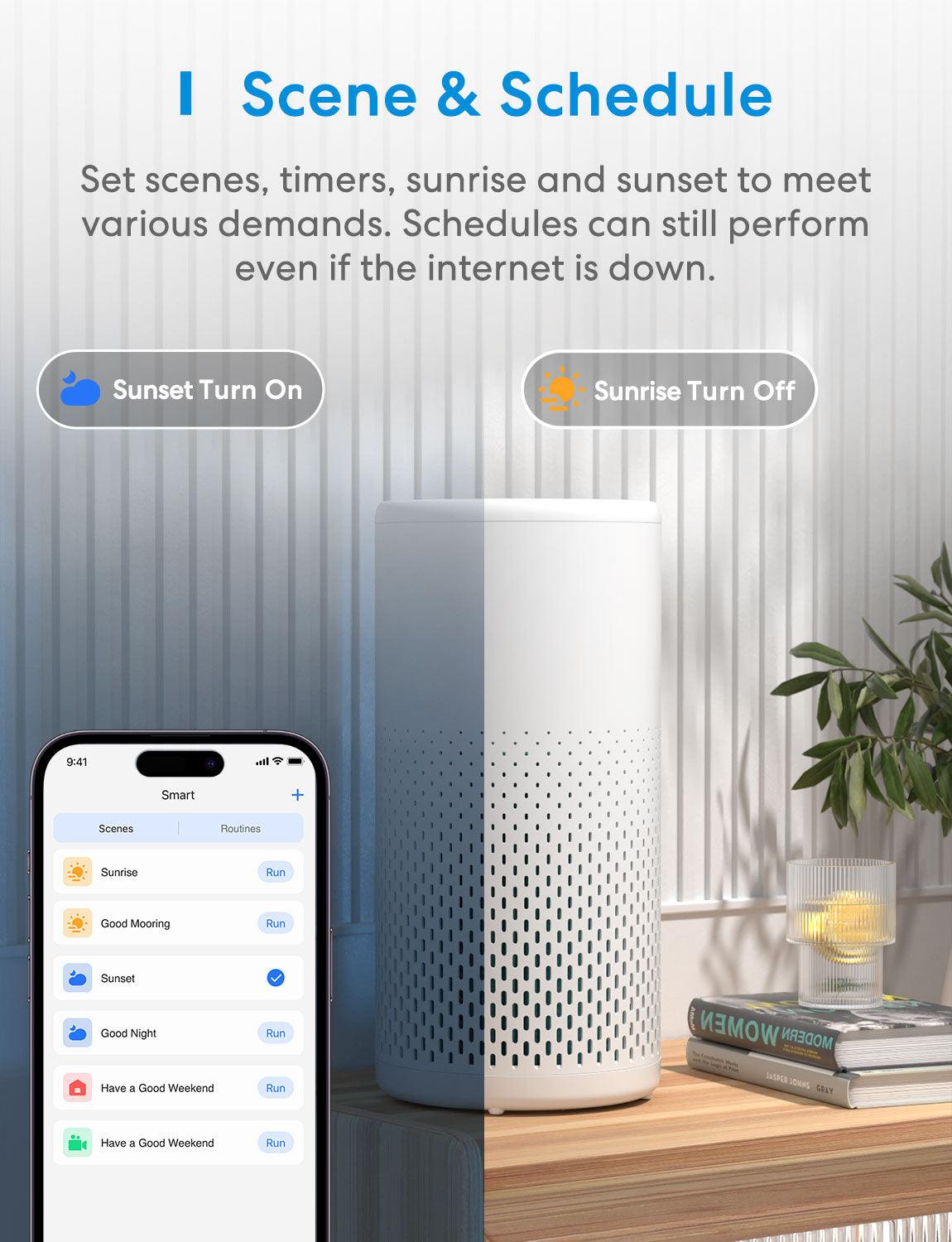 Meross Smart Wi-Fi Air Purifier, MAP100HK