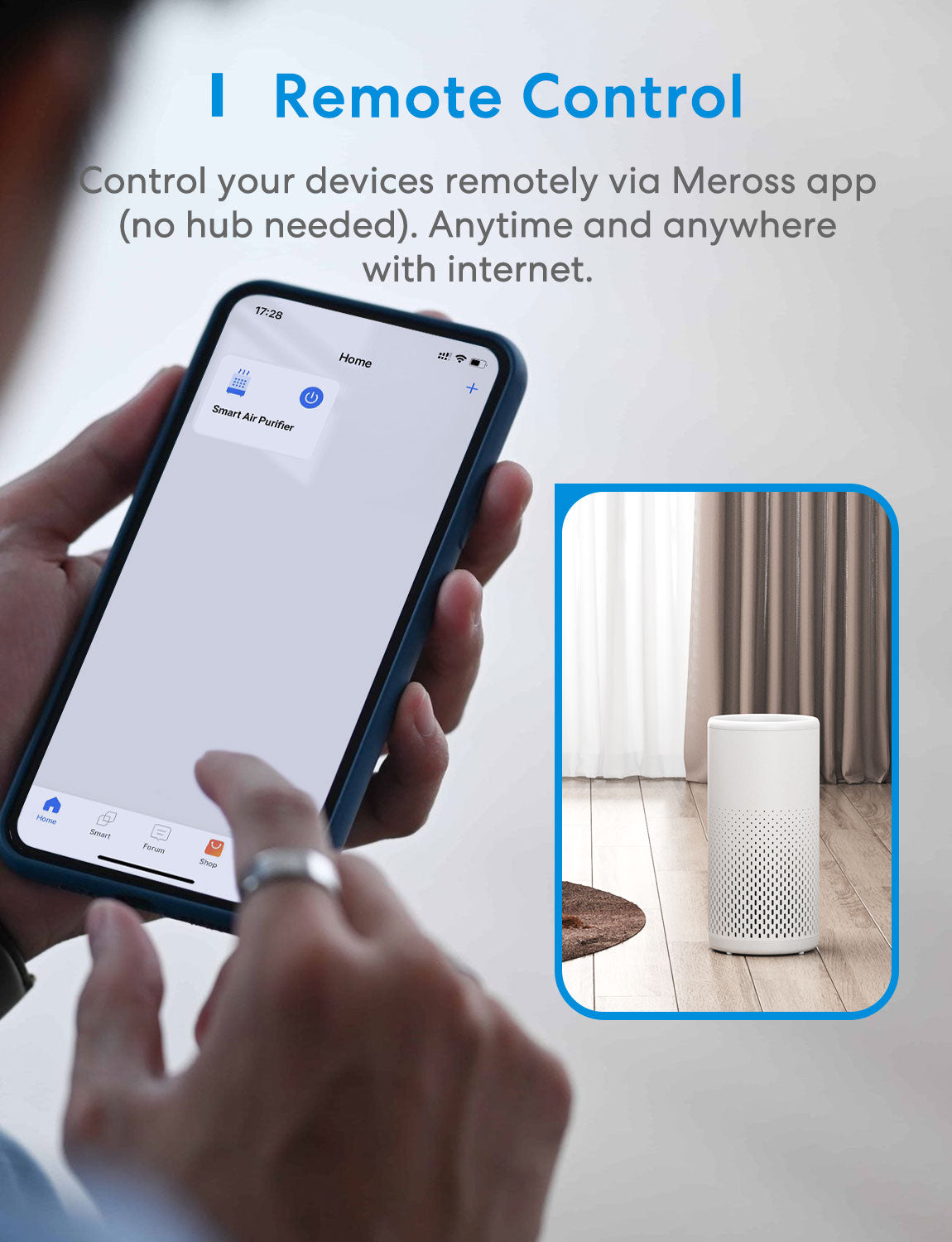 Meross Smart Wi-Fi Air Purifier, MAP100HK